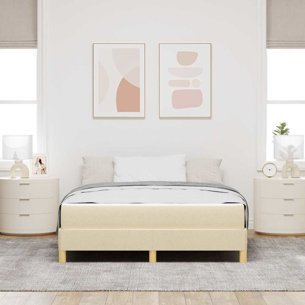 Boxspringbett Braun Stoff Und Holzwerkstoff