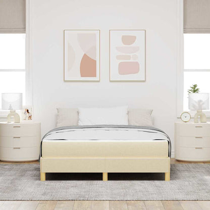 Boxspringbett Braun Stoff Und Holzwerkstoff