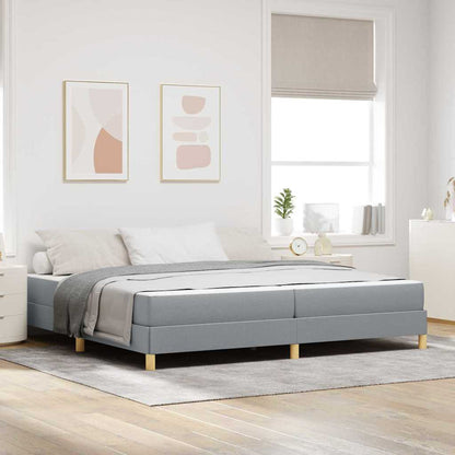 Boxspringbett Braun Stoff Und Holzwerkstoff