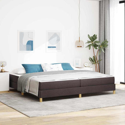 Boxspringbett Braun Stoff Und Holzwerkstoff