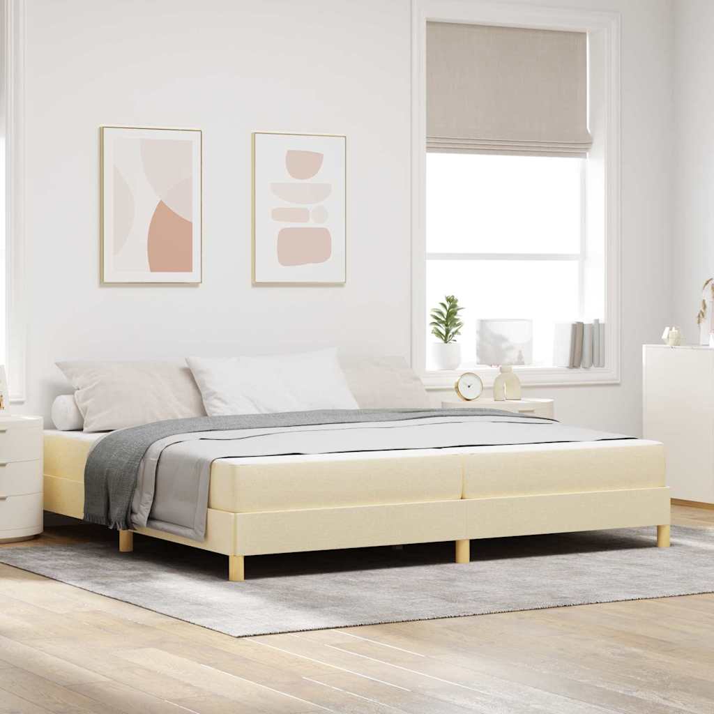 Boxspringbett Braun Stoff Und Holzwerkstoff
