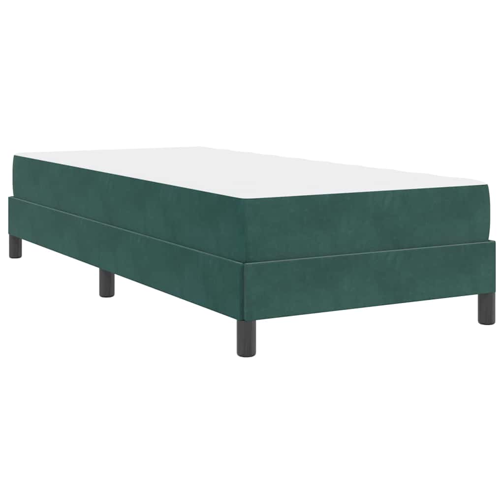Boxspringbett Mit Matratze Samt Dunkelgrün