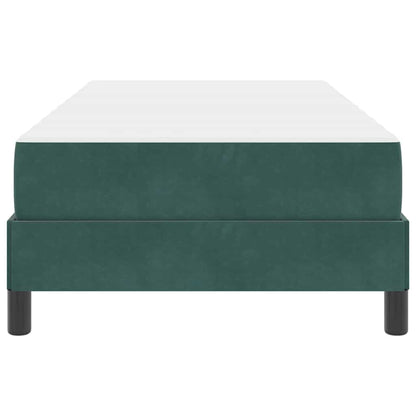 Boxspringbett Mit Matratze Samt Dunkelgrün