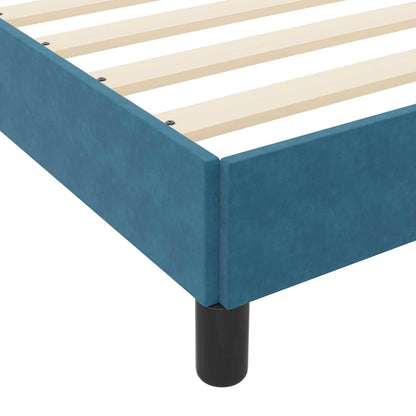 Boxspringbett Mit Matratze Samt Dunkelblau