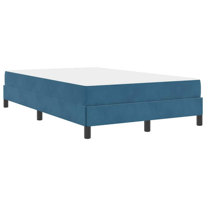 Boxspringbett Mit Matratze Samt Dunkelblau