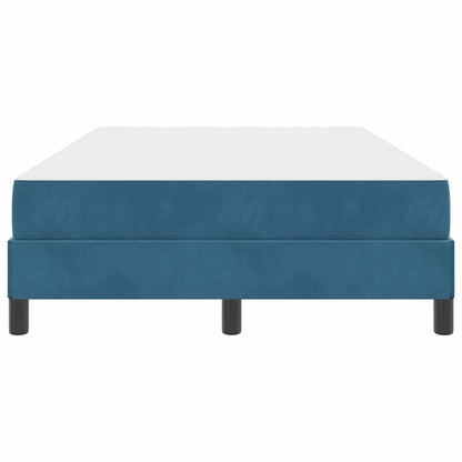 Boxspringbett Mit Matratze Samt Dunkelblau