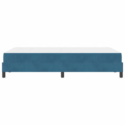 Boxspringbett Mit Matratze Samt Dunkelblau