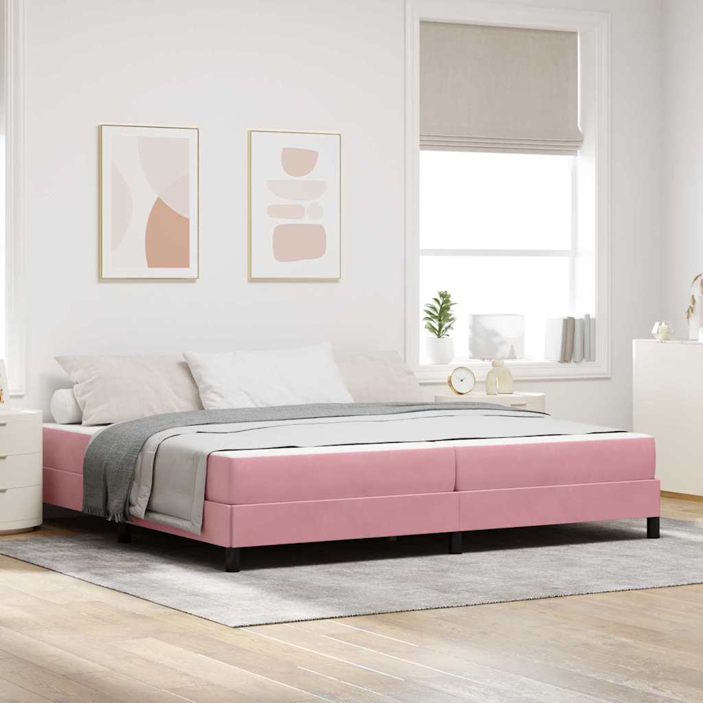 Boxspringbett Mit Matratze Mit Matratze Samt Rosa