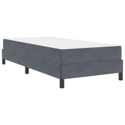 Boxspringbett Mit Matratze Samt Dunkelgrau