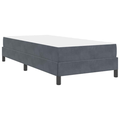 Boxspringbett Mit Matratze Samt Dunkelgrau