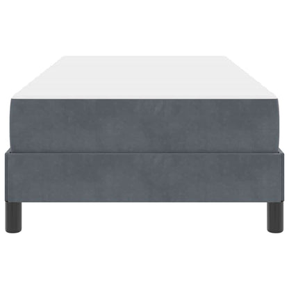 Boxspringbett Mit Matratze Samt Dunkelgrau
