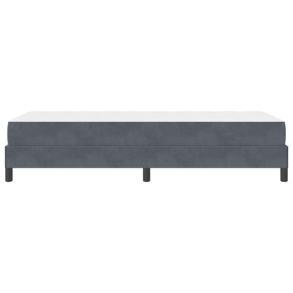 Boxspringbett Mit Matratze Samt Dunkelgrau