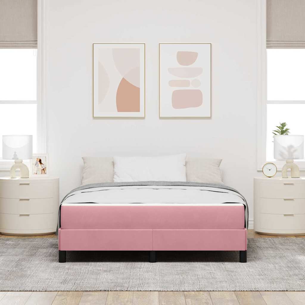 Boxspringbett Mit Matratze Mit Matratze Samt Rosa
