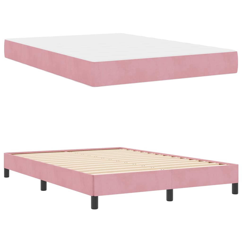 Boxspringbett Mit Matratze Mit Matratze Samt Rosa