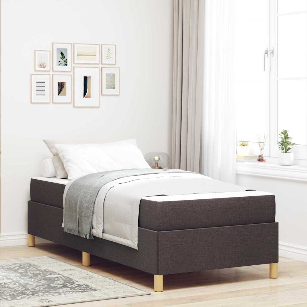 Boxspringbett Und Braun Und Weiß Stoff