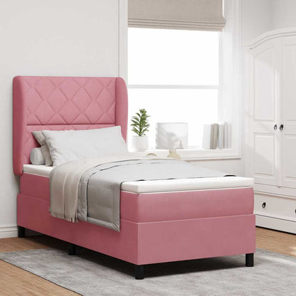 Boxspringbett Mit Matratze Samt Rosa