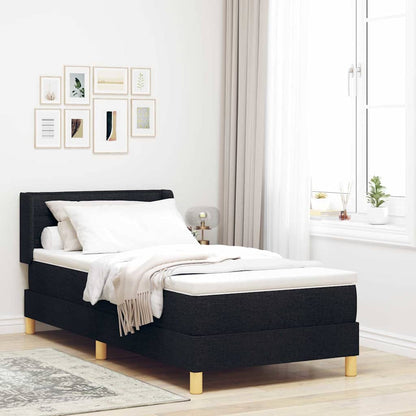 Boxspringbett Mit Matratze Stoff Schwarz