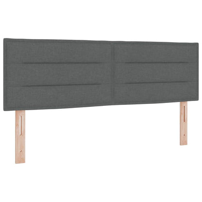 Boxspringbett Mit Matratze Stoff Dunkelgrau