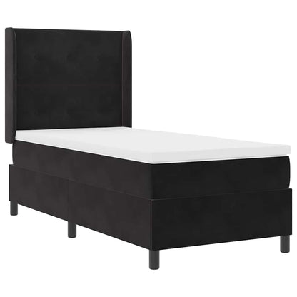 Boxspringbett Mit Matratze Samt Schwarz