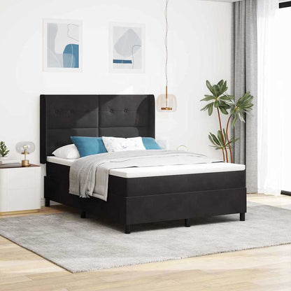 Boxspringbett Mit Matratze Samt Schwarz