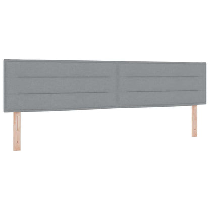 Boxspringbett Mit Matratze Hellgrau Stoff Helles Grau.