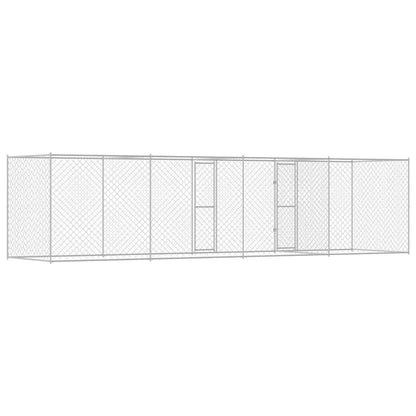 Hundekäfig Silber 600 X 200 X 200 Cm Verzinkter Stahl