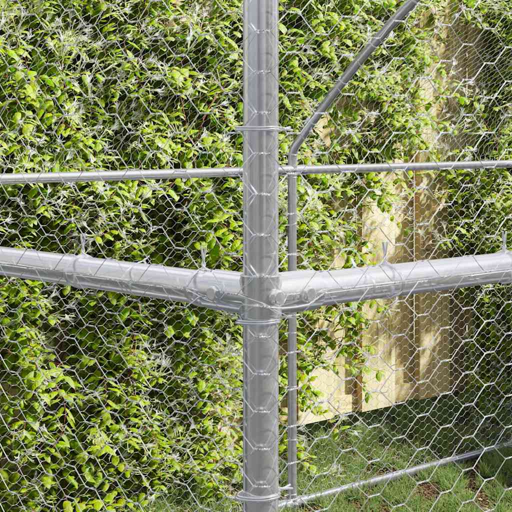 Hühnerkäfig Silber Verzinkter Stahl