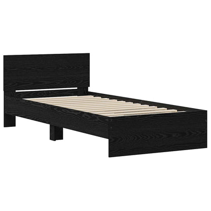 Bettgestell Schwarze Eiche 75 X 190 Cm Holzwerkstoff