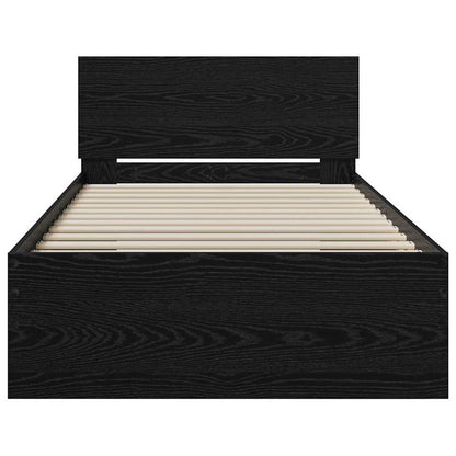 Bettgestell Schwarze Eiche 75 X 190 Cm Holzwerkstoff