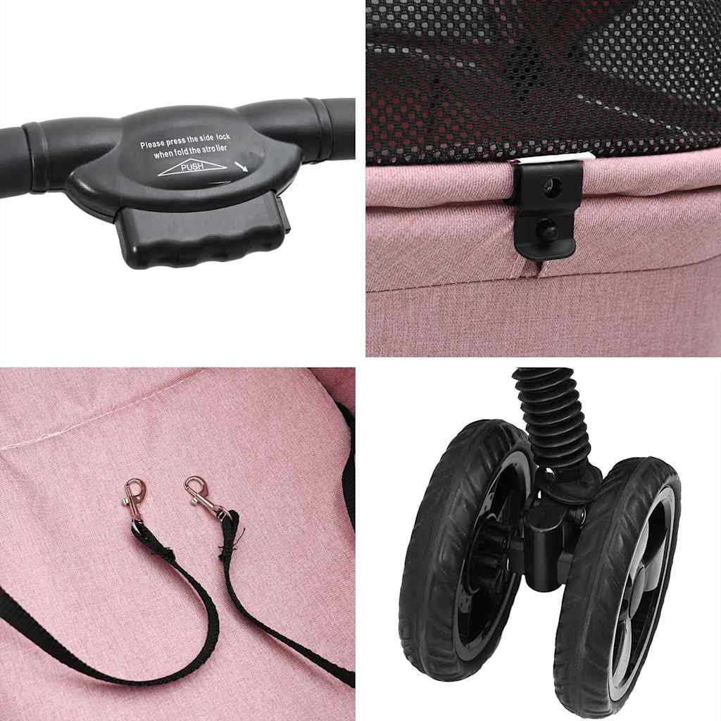 Faltbarer Haustierwagen 81 X 47 X 99 Cm 600D Oxford Stoff