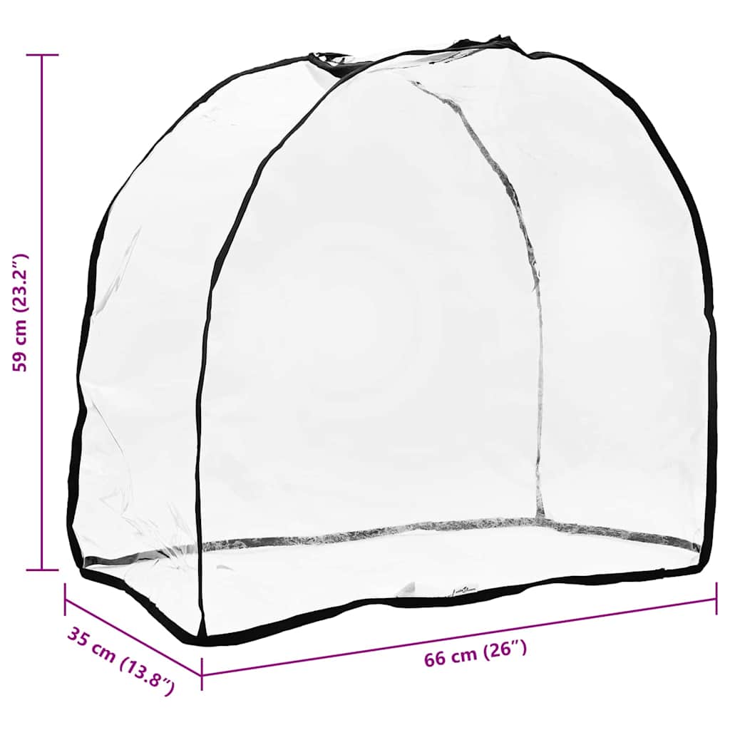 Tier Kinderwagenabdeckung Transparent 65 X 32 X 57 Cm Pvc