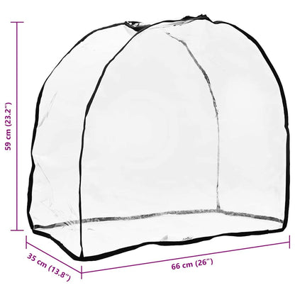 Tier Kinderwagenabdeckung Transparent 65 X 32 X 57 Cm Pvc