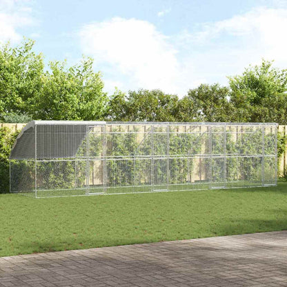 Hühnerkäfig Silber Verzinkter Stahl