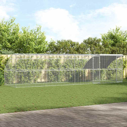 Hühnerkäfig Silber Verzinkter Stahl