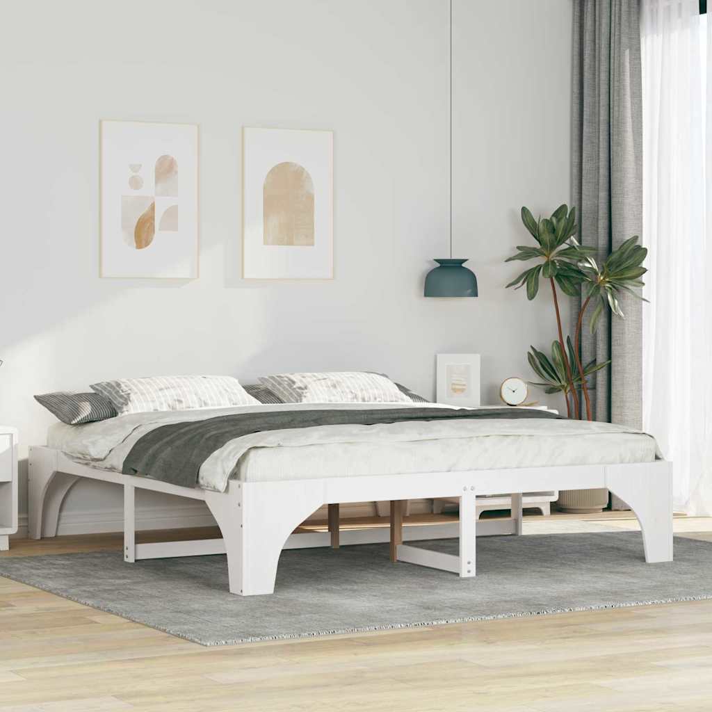 Bodenbettgestell Mit Speicher Braun Holz