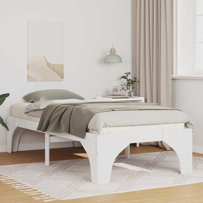 Bodenbettgestell Mit Speicher Braun Holz