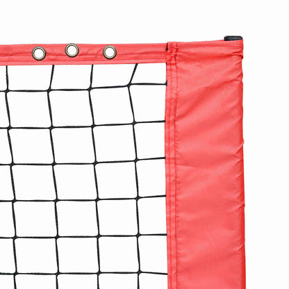 Tennisnetz Schwarz Und Rot Polyester