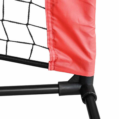 Tennisnetz Schwarz Und Rot Polyester