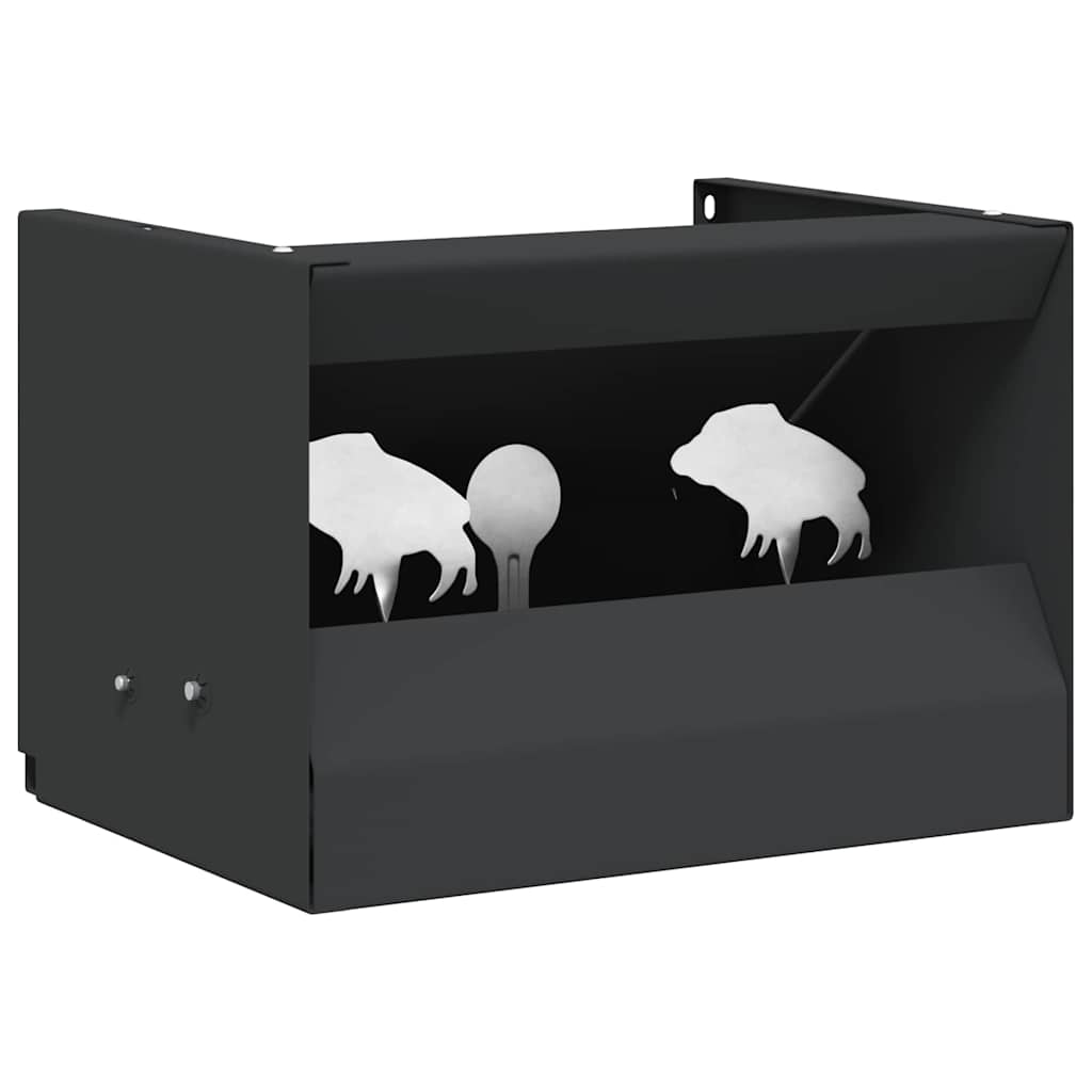 Kugelfangbox Schwarz Stahl