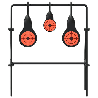 Zurücksetzbares Ziel Schwarz 26 X 13 X 31 Cm Stahl