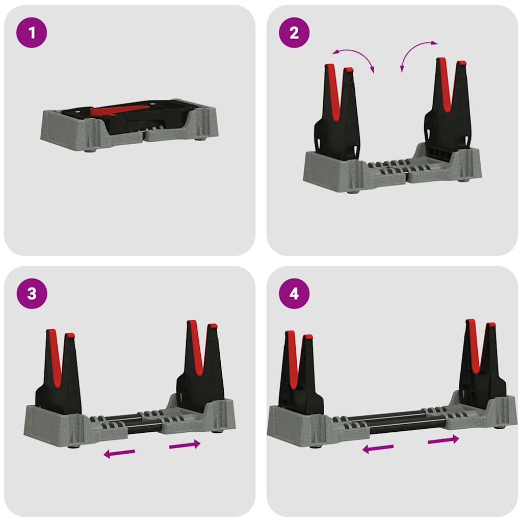 Schießauflage Grau Plastik