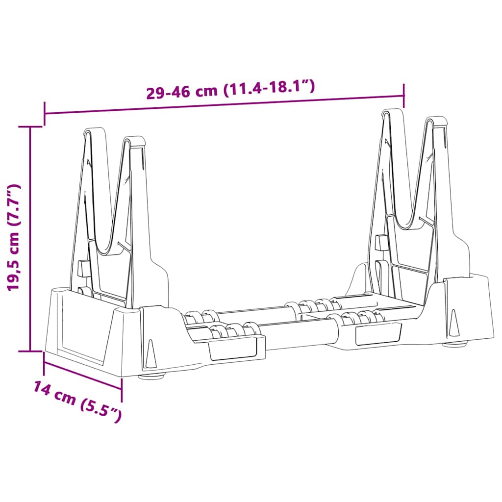 Schießauflage Grau Plastik