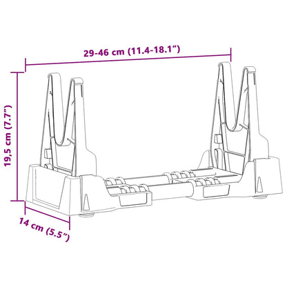 Schießauflage Grau Plastik