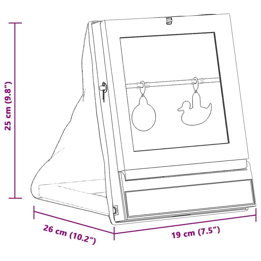 Airsoft Ziel Schwarz 19 X 26 X 25 Cm Plastik