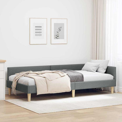 Eckbettgestell Textil Und Holzwerkstoff