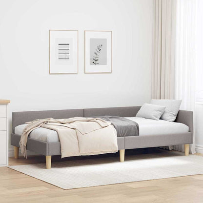Eckbettgestell Textil Und Holzwerkstoff