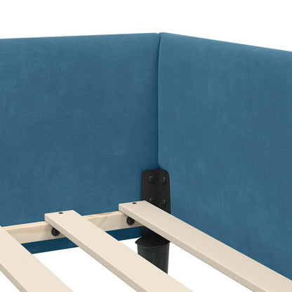 Eckbettgestell Samt Und Engineered Holz