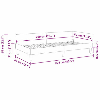 Eckbettgestell Samt Und Engineered Holz