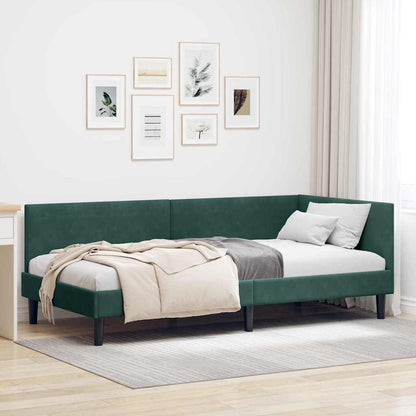 Eckbettgestell Samt Und Engineered Holz
