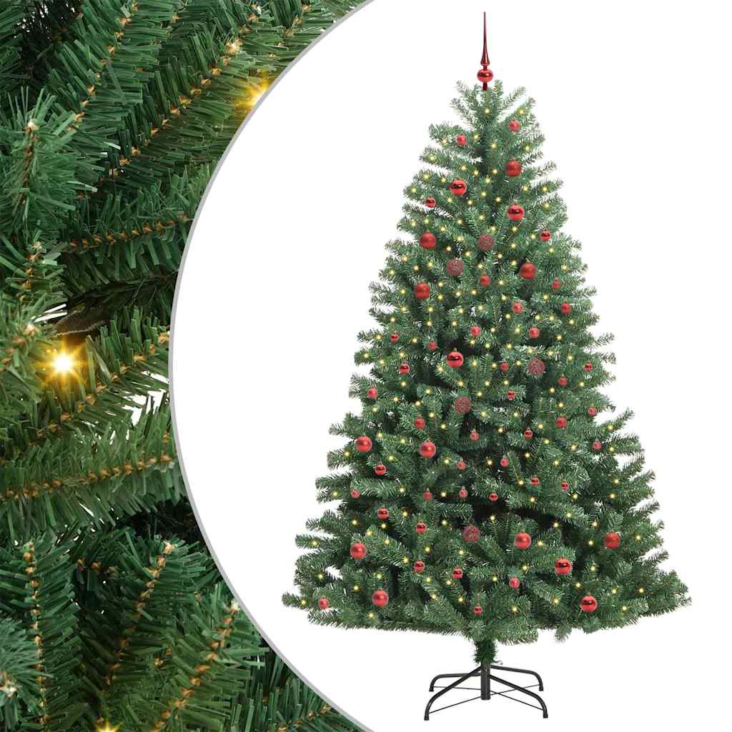 Künstlicher Klappbarer Weihnachtsbaum Mit 300 Leds